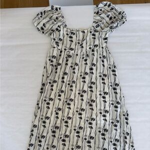 Millibon Black and White Floral Maxi Dress